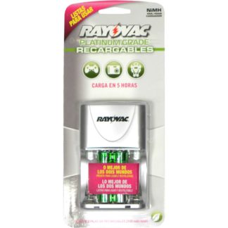 CARGADOR De PILA RAYOVAC PS131  NIMH Con 2 Pilas AA Recargables   Completo   Rechargeable Easy Charger