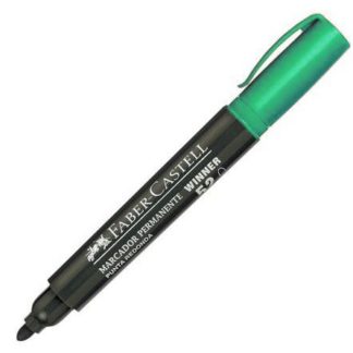 MARCADOR FABER CASTELL     52                 Punta Gruesa Permanente Verde