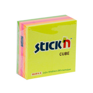 NOTAS STICKN   51 x   51 Mm. Taco 250 Hs.  NEON                      21203/7355