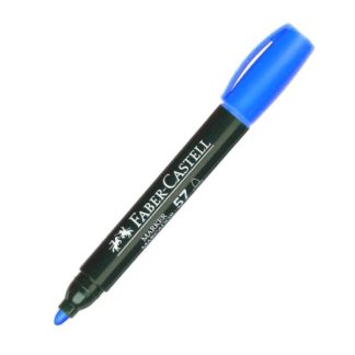 MARCADOR FABER CASTELL     57                 Punta Gruesa Redonda Al  Agua Azul