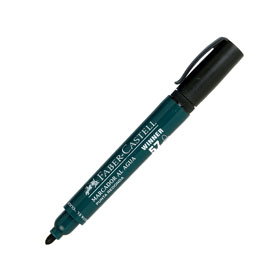 MARCADOR FABER CASTELL     57                 Punta Gruesa Redonda Al  Agua Negro