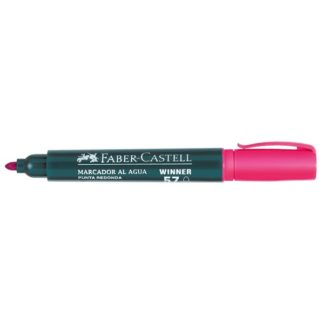 MARCADOR FABER CASTELL     57                 Punta Gruesa Redonda Al  Agua Rosa