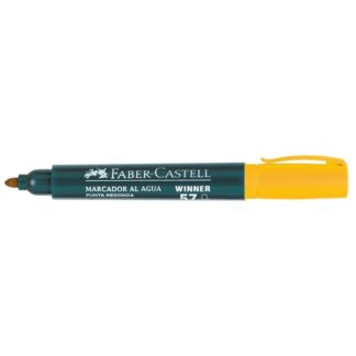 MARCADOR FABER CASTELL     57                 Punta Gruesa Redonda Al  Agua Amarillo