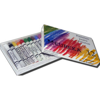 LAPIZ PASTEL EUREKA  A La Tiza  ARTISTAS 12 Colores  Superfino   Profesional