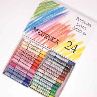 LAPIZ PASTEL EUREKA  A La Tiza  ARTISTAS 24 Colores  Superfino   Profesional