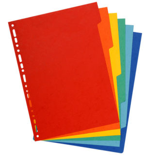 SEPARADORES DUNSON OFICIO 6 Posic.   Plastico Color   3006 P FC