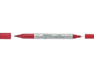 MARCADOR MICRO MARGI 220 FUF   Doble Punta Rojo