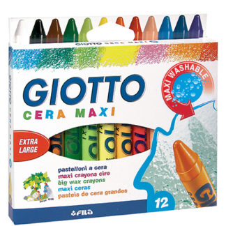LAPIZ De Cera Maxi Vinci GIOTTO 12 Colores
