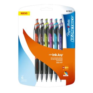 BOLIGRAFO PAPER MATE KILOMETRICO 550 RT  Retractil Grib Goma Marron