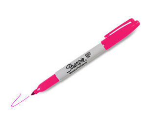 MARCADOR SHARPIE   Permanente   Fino / Ultrafino Magenta