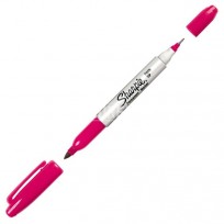 MARCADOR SHARPIE   Permanente   Doble Punta    Twin Tip Magenta
