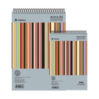 BLOCK Ledesma CLASSIC A5  80 Hs. ESQUELA  Con Espiral