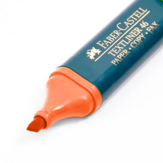 MARCADOR FABER CASTELL     46  T TEXLINER  Resaltador Chato Grande Punta Chamfle Naranja